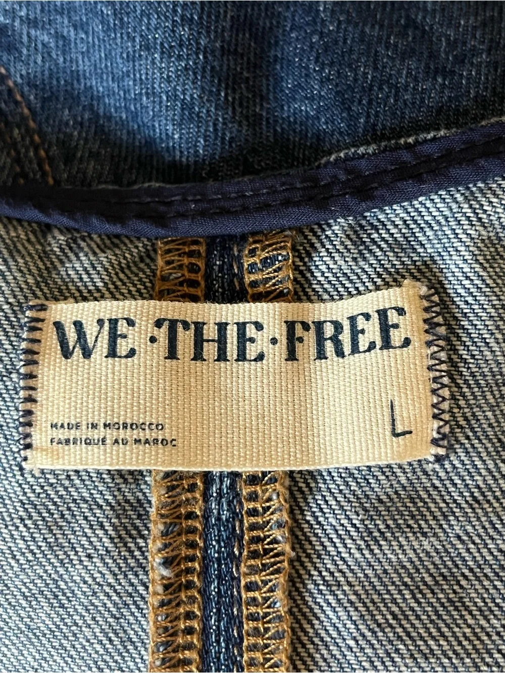 We The Free High Roller Skirtall Indigo Denim V-Neck Boho Hippie 70s Mini Dress - Picture 5 of 6